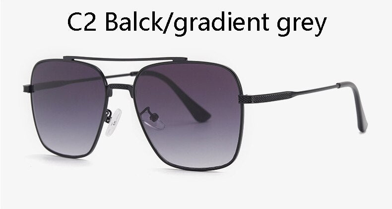 2023Flight Seven 007 Rock Style Gradient Pilot Sunglasses Men Square  Brand Design Sun Glasses Oculos De Sol UV400