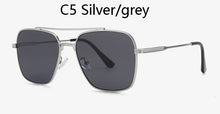 Load image into Gallery viewer, 2023Flight Seven 007 Rock Style Gradient Pilot Sunglasses Men Square  Brand Design Sun Glasses Oculos De Sol UV400