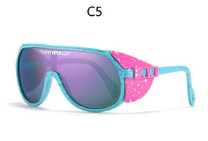 2023Pit viper Sunglasses Brand arrived mirrored eyewear tr90 frame UV400 protection Z87+ Lens Safety goggles with case