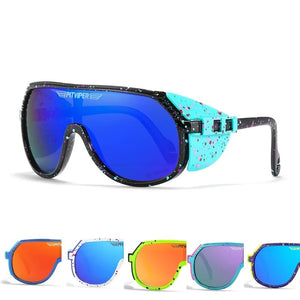 2023Pit viper Sunglasses Brand arrived mirrored eyewear tr90 frame UV400 protection Z87+ Lens Safety goggles with case