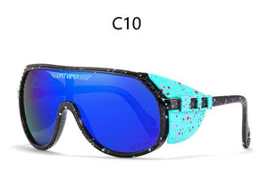 2023Pit viper Sunglasses Brand arrived mirrored eyewear tr90 frame UV400 protection Z87+ Lens Safety goggles with case