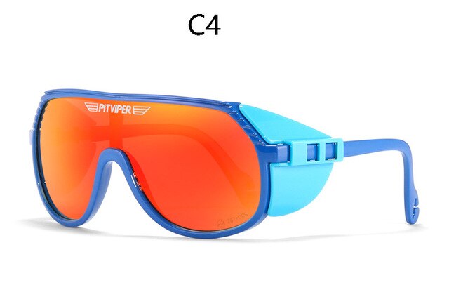 2023Pit viper Sunglasses Brand arrived mirrored eyewear tr90 frame UV400 protection Z87+ Lens Safety goggles with case