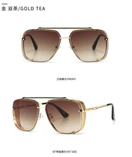 Load image into Gallery viewer, 2023PUNK Mach six Style Gradient Aviation Sunglasses women Men Vintage Brand Design UV400 Sun Glasses Oculos De Sol