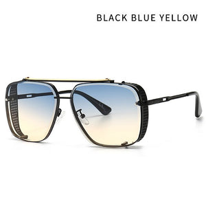 2023PUNK Mach six Style Gradient Aviation Sunglasses women Men Vintage Brand Design UV400 Sun Glasses Oculos De Sol
