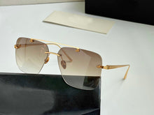 Load image into Gallery viewer, 2023Trendy Oversize Maybach Sunglasses Women&#39;s  Gradient Rimless Shaded Large Square Metal Frame Sunglassesuv400