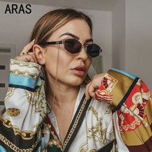 Load image into Gallery viewer, 2022Trendy Retro Hexagon With Chain Sunglasses Women Small Frame Holder Necklace Sun Glasses  Brand Designer Eyewear UV400