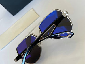 2023 Trendy Oversize Maybach Sunglasses Women's   Gradient Rimless Shaded Large Square Metal Frame Sunglasses
