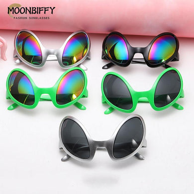 2023 Alien Funny Glasses Rainbow Lenses Sunglasses Halloween Cosplay Party Props Favors Accessories Adults Kid's Birthday Gift