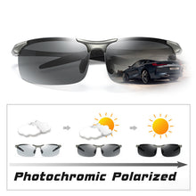 Load image into Gallery viewer, 2023 Aluminum Rimless Photochromic Sunglasses Men Polarized Day Night Driving Goggles Chameleon Anti-Glare Gafas De Sol Hombre