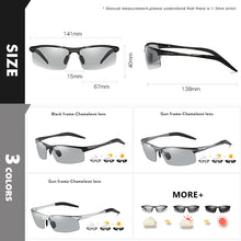 Load image into Gallery viewer, 2023 Aluminum Rimless Photochromic Sunglasses Men Polarized Day Night Driving Goggles Chameleon Anti-Glare Gafas De Sol Hombre
