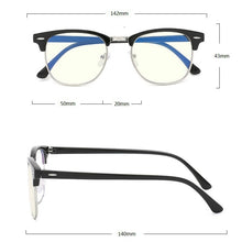 Load image into Gallery viewer, 2023 Anti Blue Light Blocking Glasses Men Black Square Eye Glasses Frames For Women Myopia Optical Nerd Fake Computer Glasses