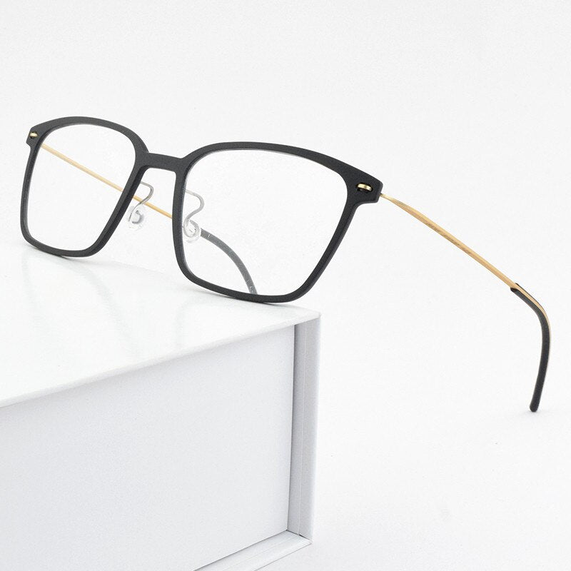 2023 Brand Optical Glasses Frame Men Ultralight square Prescription Eyeglasses Titanium TR90 transparent Spectacle frame women