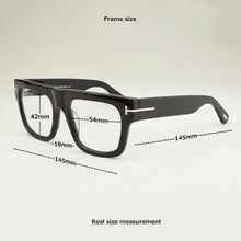 Load image into Gallery viewer, 2023 Brand Square eyeglasses women optical glasses frame men Big box myopia prescription transparent spectacle frames TF5634-B