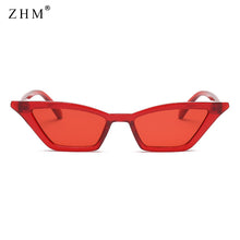 Load image into Gallery viewer, 2023 Cat Eye Sunglasses Women  Brand Designer Vintage Transparent Sun Glasses Female Retro Red Black Eyewear Shades