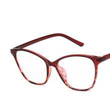 Load image into Gallery viewer, 2023 Cat Eye glasses Frame Women Retro Black Clear Optical Glasses Frame Spectacle Gafas oculos Eyewear Transparent Fake glasses