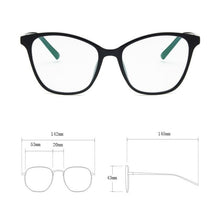 Load image into Gallery viewer, 2023 Cat Eye glasses Frame Women Retro Black Clear Optical Glasses Frame Spectacle Gafas oculos Eyewear Transparent Fake glasses