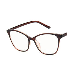 Load image into Gallery viewer, 2023 Cat Eye glasses Frame Women Retro Black Clear Optical Glasses Frame Spectacle Gafas oculos Eyewear Transparent Fake glasses