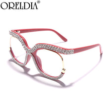 Load image into Gallery viewer, 2023 Diamond Anti-blue Light Blocking Glasses Square Frames Men Women Prescription Glasses Clear Lens Eyeglasses Spectacle Frame