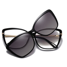 Load image into Gallery viewer, 2023 Eyeglasses Brand designer Polarized Magnet Clip glasses frame women Myopia Prescription Glasses Optical sunglasses Eyewear