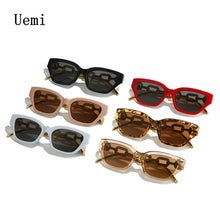 Load image into Gallery viewer, 2023 Brand Women Cat Eye Sunglasses Retro Metal Chain Sun Glasses Punk  Designer Eyewear Shades UV400