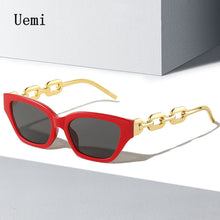 Load image into Gallery viewer, 2023 Brand Women Cat Eye Sunglasses Retro Metal Chain Sun Glasses Punk  Designer Eyewear Shades UV400