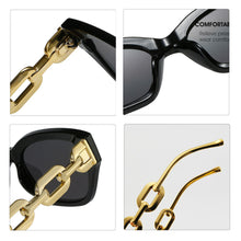 Load image into Gallery viewer, 2023 Brand Women Cat Eye Sunglasses Retro Metal Chain Sun Glasses Punk  Designer Eyewear Shades UV400