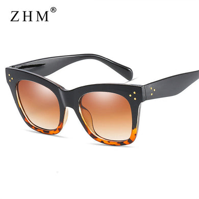 2023 Cat Eye Leopard Sunglasses Women Brand Designer Vintage Ladys Square Sun Glasses Oculos De Sol feminino UV400