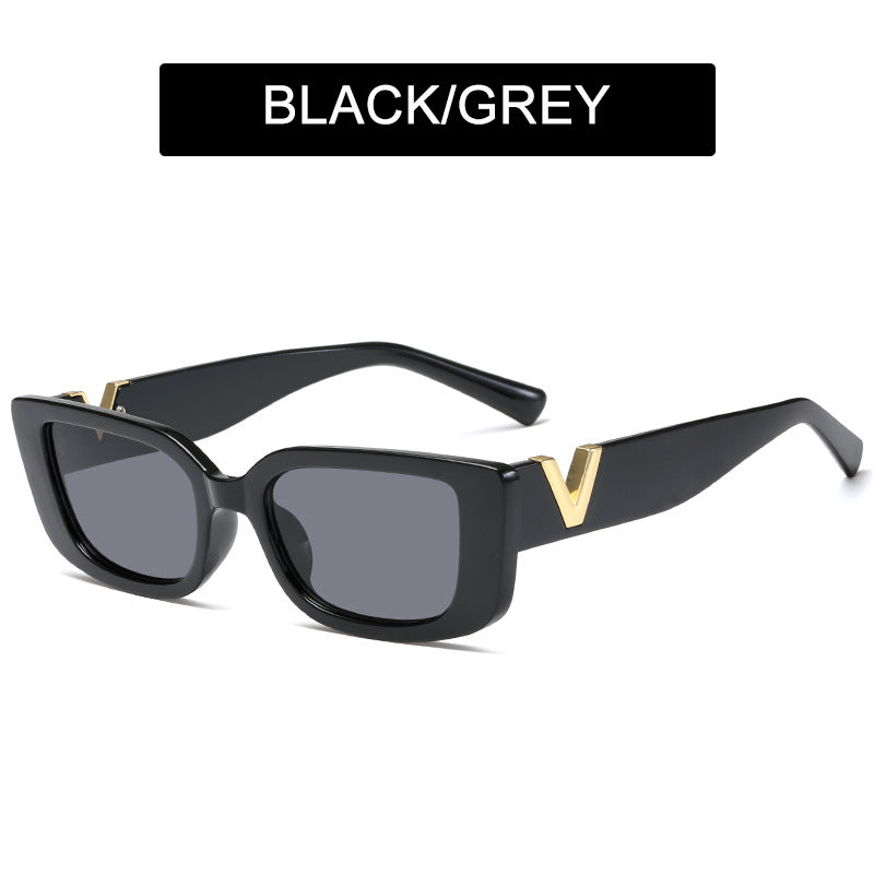 2023 Cat Eye Sunglasses  Brand Designer V Sun Glasses for Ladies Classic Rectangle Driving Eyewear Goggles UV400