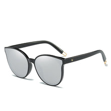 Load image into Gallery viewer, 2023 Color  Flat Top Cat Eye Elegant Sunglasses Woman Oculos De Sol Men Twin Beam Oversized Sun Glasses UV400