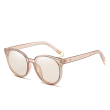 Load image into Gallery viewer, 2023 Color  Flat Top Cat Eye Elegant Sunglasses Woman Oculos De Sol Men Twin Beam Oversized Sun Glasses UV400