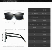 Load image into Gallery viewer, 2023 Color  Flat Top Cat Eye Elegant Sunglasses Woman Oculos De Sol Men Twin Beam Oversized Sun Glasses UV400