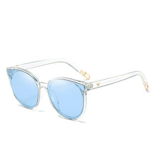 Load image into Gallery viewer, 2023 Color  Flat Top Cat Eye Elegant Sunglasses Woman Oculos De Sol Men Twin Beam Oversized Sun Glasses UV400