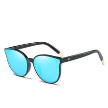 Load image into Gallery viewer, 2023 Color  Flat Top Cat Eye Elegant Sunglasses Woman Oculos De Sol Men Twin Beam Oversized Sun Glasses UV400