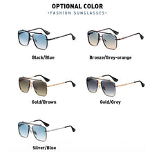 Load image into Gallery viewer, 2023 Cool Men Driving Glasses Goggle Summer Style Gradient Brown Sunglasses Vintage Pilot Sun Glasses Punk Oculos De Sol