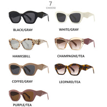 Load image into Gallery viewer, 2023 Irregular Cat Eye Women Sunglasses Retro Brand Design Ladies Eyewear Vintage Polygon Frame Shades UV400 Sun Glasses