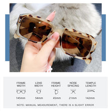 Load image into Gallery viewer, 2023 Leopard Women Sunglasses Personalized Jelly Eyeglasses Trendy Square Eyewear Female Oculos De Sol Feminino Glasses