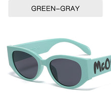 Load image into Gallery viewer, 2023 Letter Logo Sunglasses Women Men Oval Retro Brand Designer Beige Female Sunglass UV400 Cat Eye Sun glasses Shades