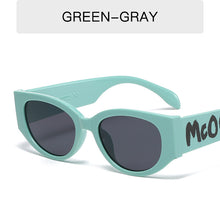 Load image into Gallery viewer, 2023 Letter Logo Sunglasses Women Men Oval Retro Brand Designer Beige Female Sunglass UV400 Cat Eye Sun glasses Shades