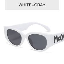Load image into Gallery viewer, 2023 Letter Logo Sunglasses Women Men Oval Retro Brand Designer Beige Female Sunglass UV400 Cat Eye Sun glasses Shades