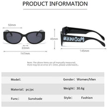 Load image into Gallery viewer, 2023 Letter Logo Sunglasses Women Men Oval Retro Brand Designer Beige Female Sunglass UV400 Cat Eye Sun glasses Shades