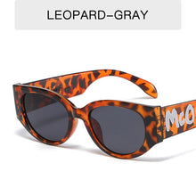 Load image into Gallery viewer, 2023 Letter Logo Sunglasses Women Men Oval Retro Brand Designer Beige Female Sunglass UV400 Cat Eye Sun glasses Shades