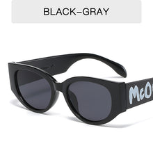 Load image into Gallery viewer, 2023 Letter Logo Sunglasses Women Men Oval Retro Brand Designer Beige Female Sunglass UV400 Cat Eye Sun glasses Shades