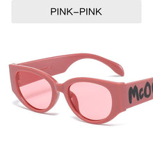 Load image into Gallery viewer, 2023 Letter Logo Sunglasses Women Men Oval Retro Brand Designer Beige Female Sunglass UV400 Cat Eye Sun glasses Shades