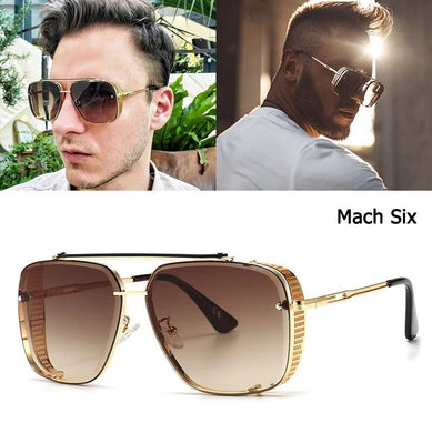 2023 Mach Six Limited Edition Style Sunglasses Men Cool Vintage Side Shield Brand Design Sun Glasses Oculos De Sol UV400