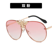 Load image into Gallery viewer, 2023 Modern Oversized Sunglasses For Women Men  Designer Sun Glasses Bee Decoration Trengding Shades UV400
