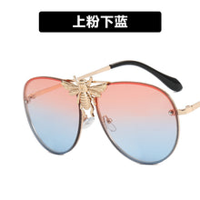 Load image into Gallery viewer, 2023 Modern Oversized Sunglasses For Women Men  Designer Sun Glasses Bee Decoration Trengding Shades UV400
