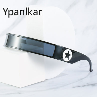 2023 One Piece Sunglasses Women Sunglass Vintage Sun Glass Men  Brand Design Eyewear UV400 Gradient Shades