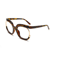 Load image into Gallery viewer, 2023 Retro Round Anti Blue Light Women Glasses Vintage Oversized Frame Clear Computer Eyeglasses Ins TrendLadies Reading
