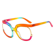Load image into Gallery viewer, 2023 Retro Round Anti Blue Light Women Glasses Vintage Oversized Frame Clear Computer Eyeglasses Ins TrendLadies Reading