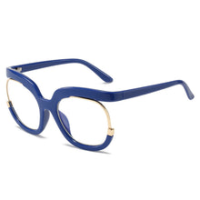 Load image into Gallery viewer, 2023 Retro Round Anti Blue Light Women Glasses Vintage Oversized Frame Clear Computer Eyeglasses Ins TrendLadies Reading
